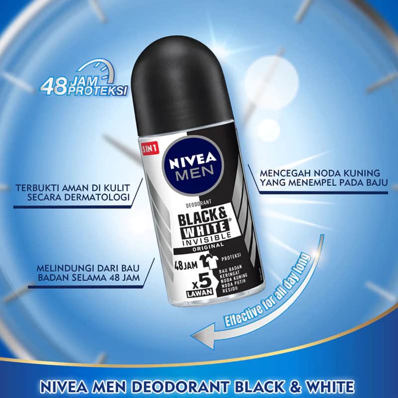 1699309215_Nivea20Men20Roll20On20Black202620White205020Ml.jpg Nivea Men Roll On Black & White 50 Ml - Gambar 1