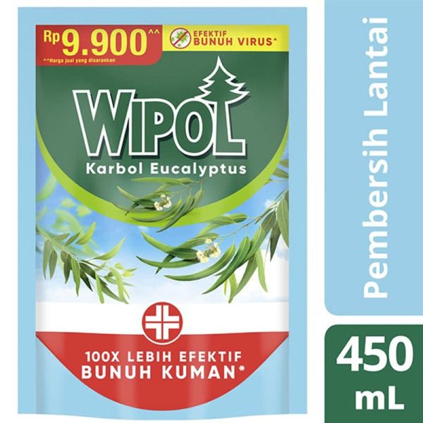 Wipol Pembersih Lantai Karbol Eucalyptus 450 Ml