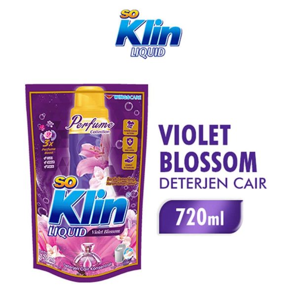 So Klin Liquid Deterjen Cair Violet Blossom 720 Ml