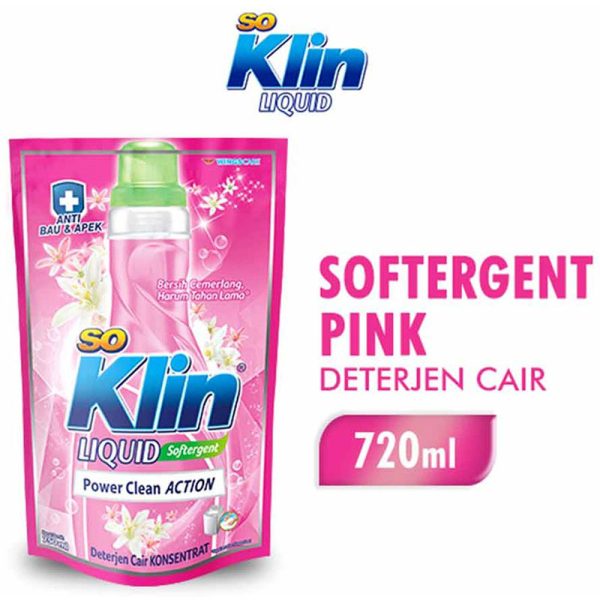 So Klin Detergent Cair Softergent 720mL