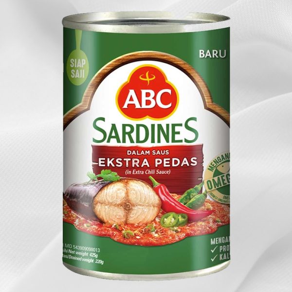 ABC Sardines Extra Pedas 425gr