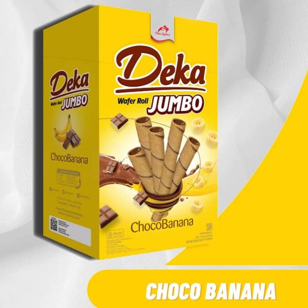 Deka Wafer Roll Jumbo Choco Banana 14gr