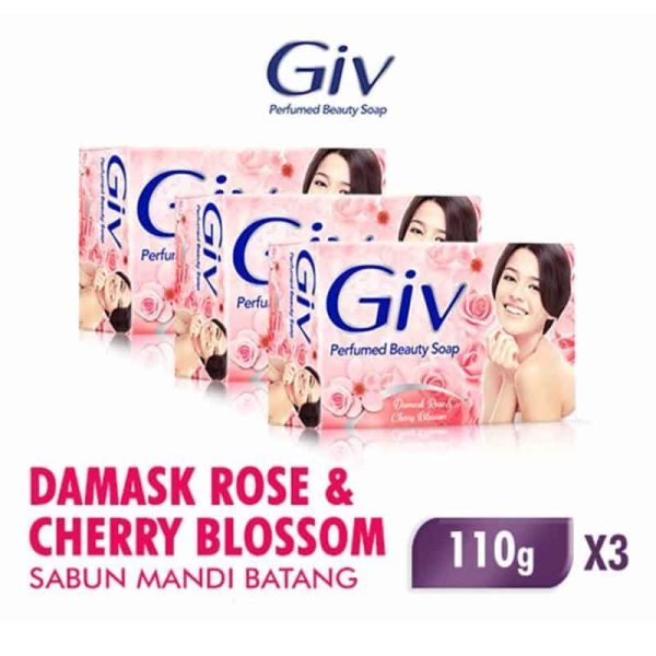 Giv Perfumed Beauty Soap Damask Rose & Cherry Blossom