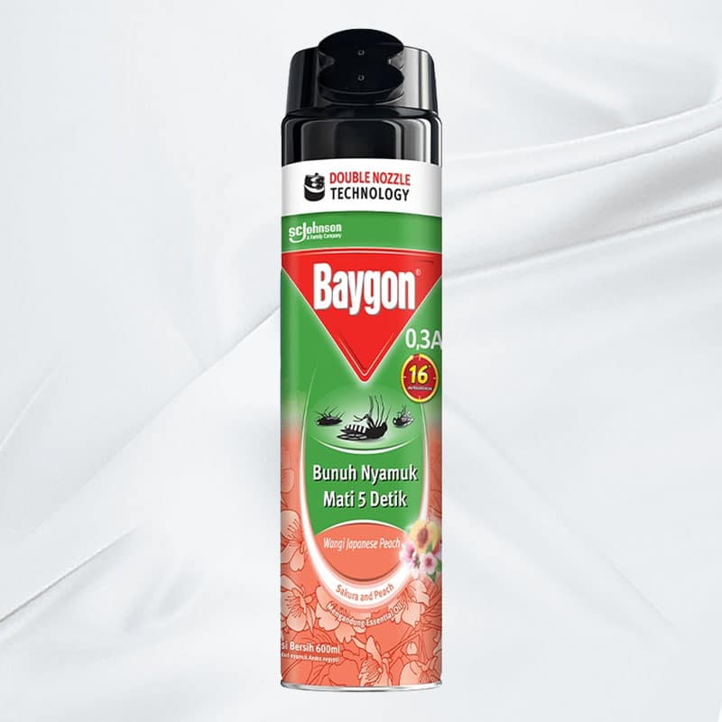 1701615597_Baygon20Japanese20Peach20600ml.jpg Baygon Aerosol Japanese Peach 600ml - Gambar 1