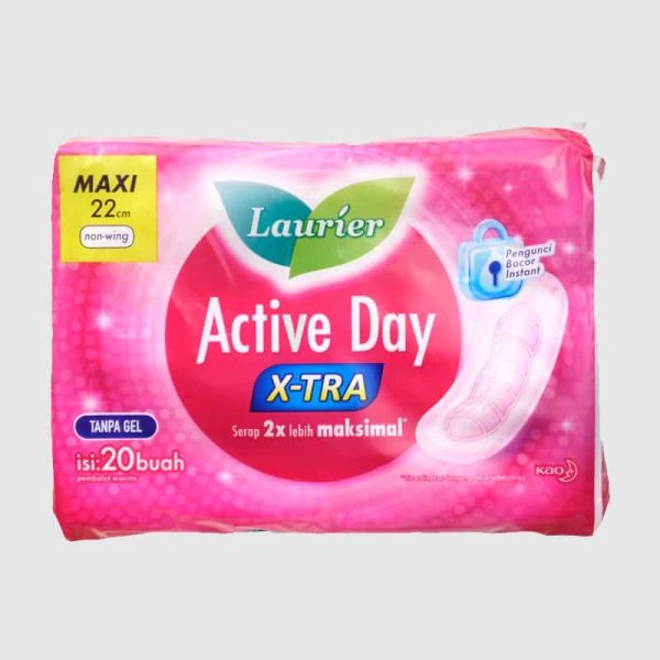 Laurier Active Day Pembalut Wanita Super Maxi Non Wing 30 pcs