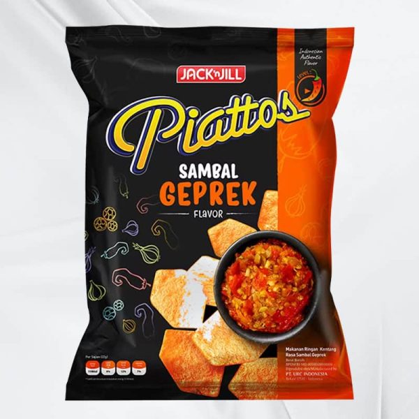 Piatos Snack Kentang Sambal Geprek 68g