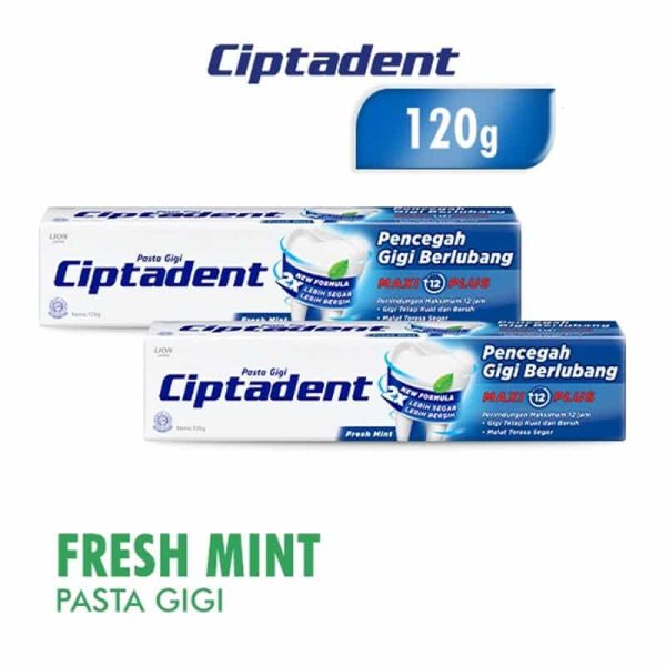 Ciptadent Pasta Gigi Maxi Plus Fresh Mint 120gr