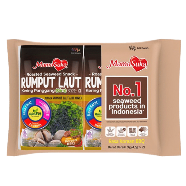 MamaSuka Rumput Laut Korean BBQ 4.4gr