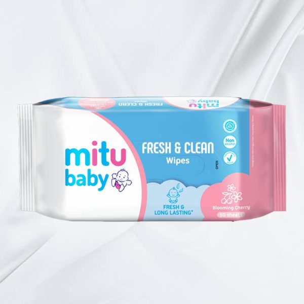 Mitu Baby Wipes Blooming Cherry 50s