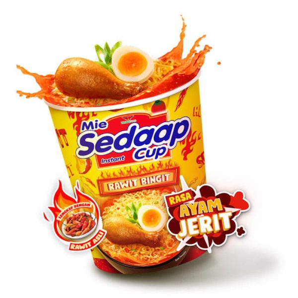 Sedaap Mie Cup Rawit Bingit Rasa Ayam Jerit 75gr