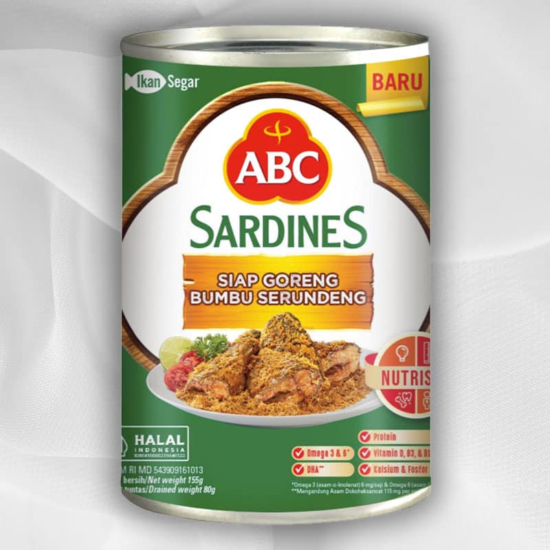 1702310835_ABC20Sardines20siap20goreng20bumbu20serundeng20155g.jpg ABC Sardines siap goreng bumbu serundeng 155g - Gambar 1