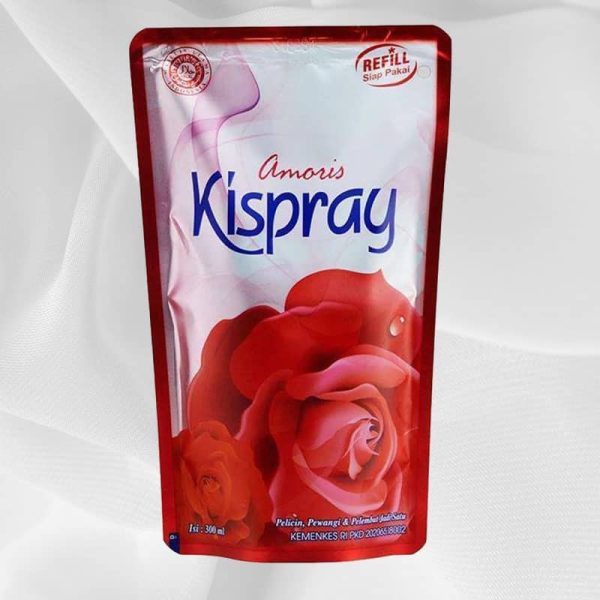 Kispray Refill Pouch Amoris Pelembut & Pelicin Pakaian 300 mL