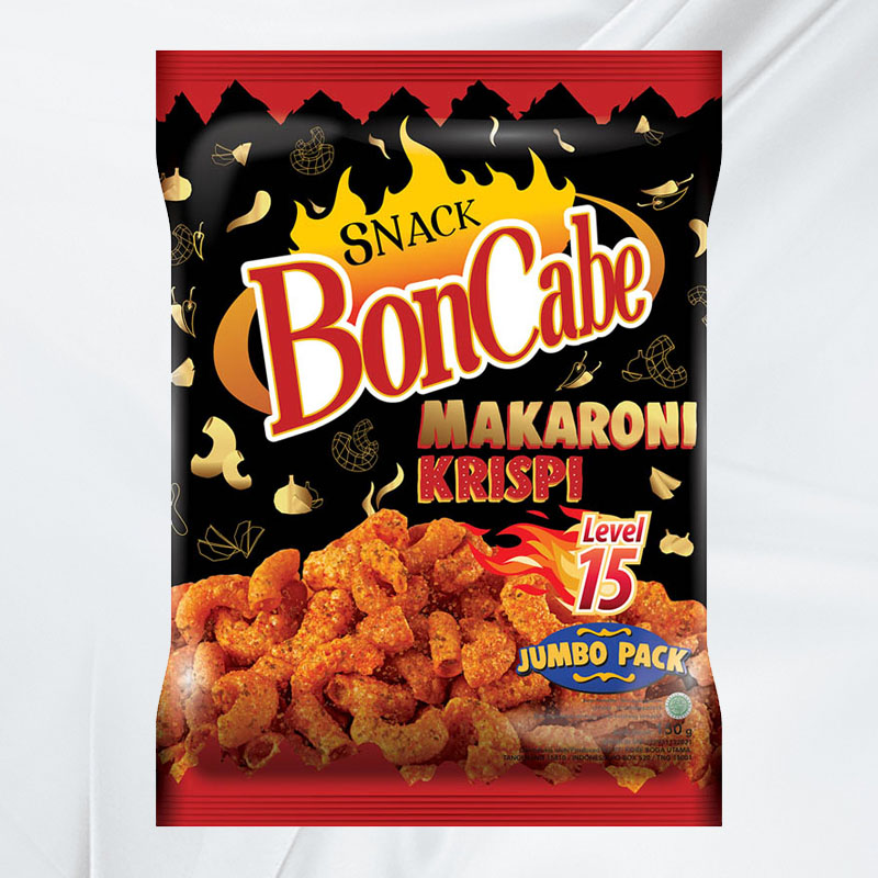 1703385043_BonCabe20Snack20Makaroni20Krispi20Lvl20152027gr.jpg BonCabe Snack Makaroni Krispi Lvl 15 27gr - Gambar 1
