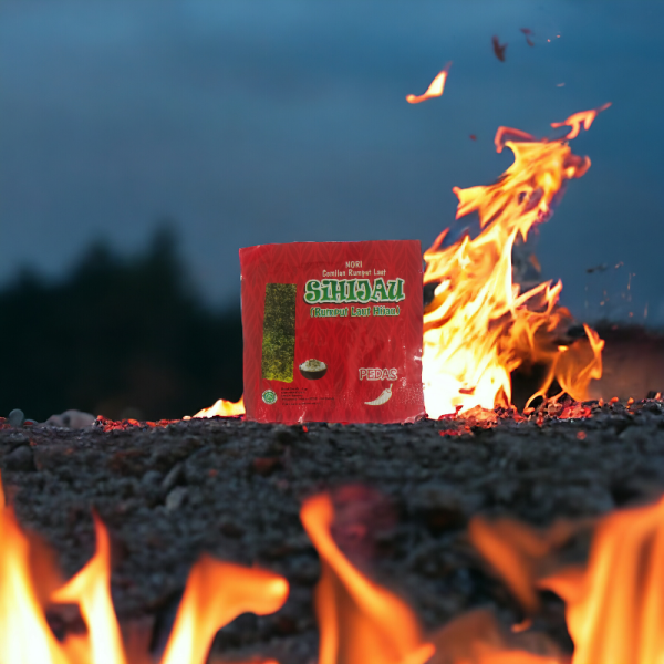 SiHIJAU Rumput Laut PEDAS 4gr