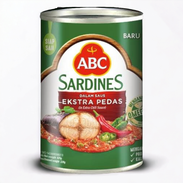 ABC Sardines Saus Extra Pedas 155g