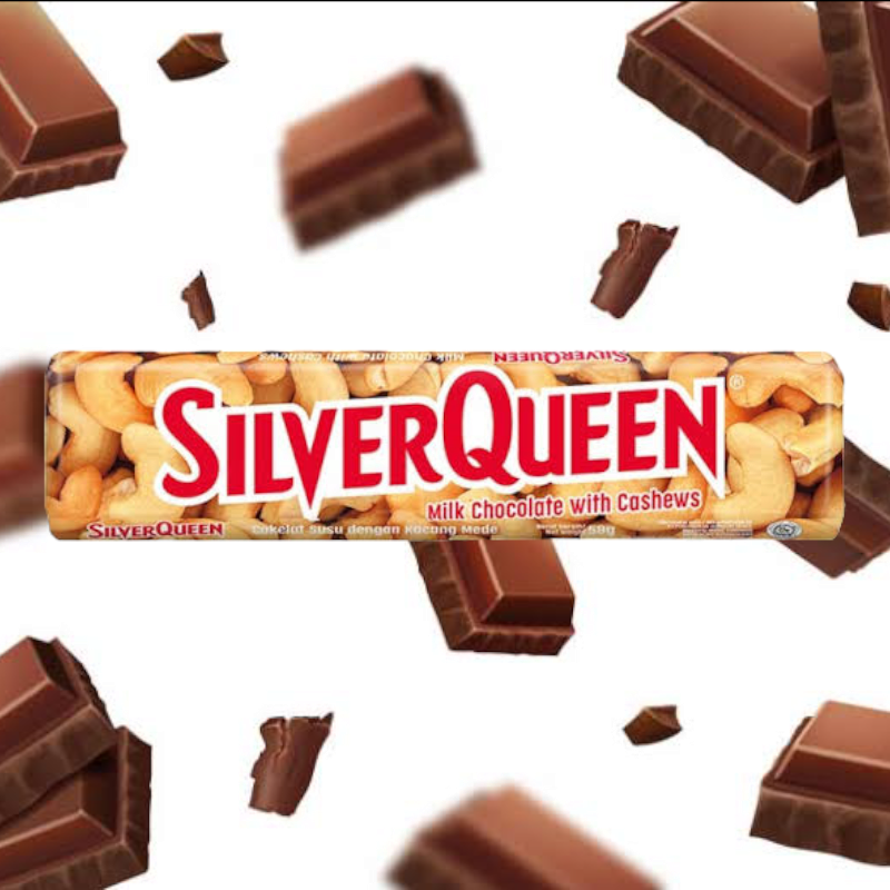 1707187891_PhotoRoom-20240206_093326.png SILVERQUEEN Milk Chocolate WithCashews 58G - Gambar 1