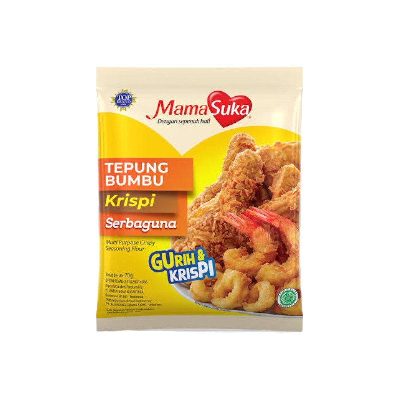 1709625383_PhotoRoom-20240305_145557-4.png MAMASUKA Tepung Bumbu Krispi Crispy Chicken Seasoning Flour 210g - Gambar 1